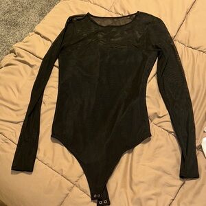 Black Long Sleeve Bodysuit